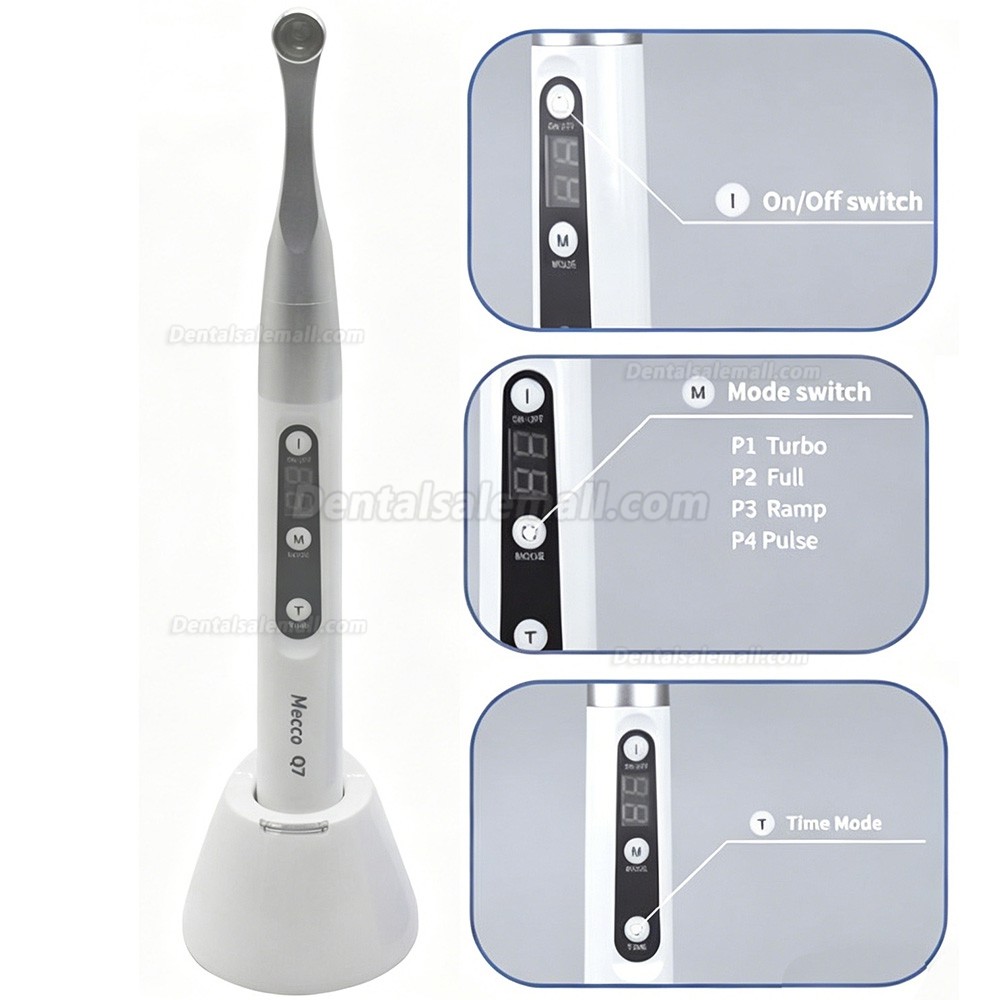 Mecco Q7 Cordless Dental LED Curing Light 2500mW/cm2
